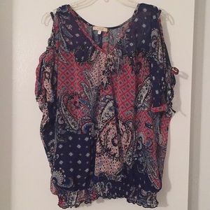 Nice cold shoulder blouse